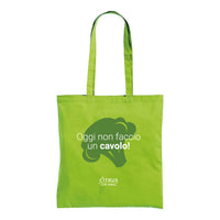 BORSA IN TELA VERDE CON PACK DUE LIMONI
