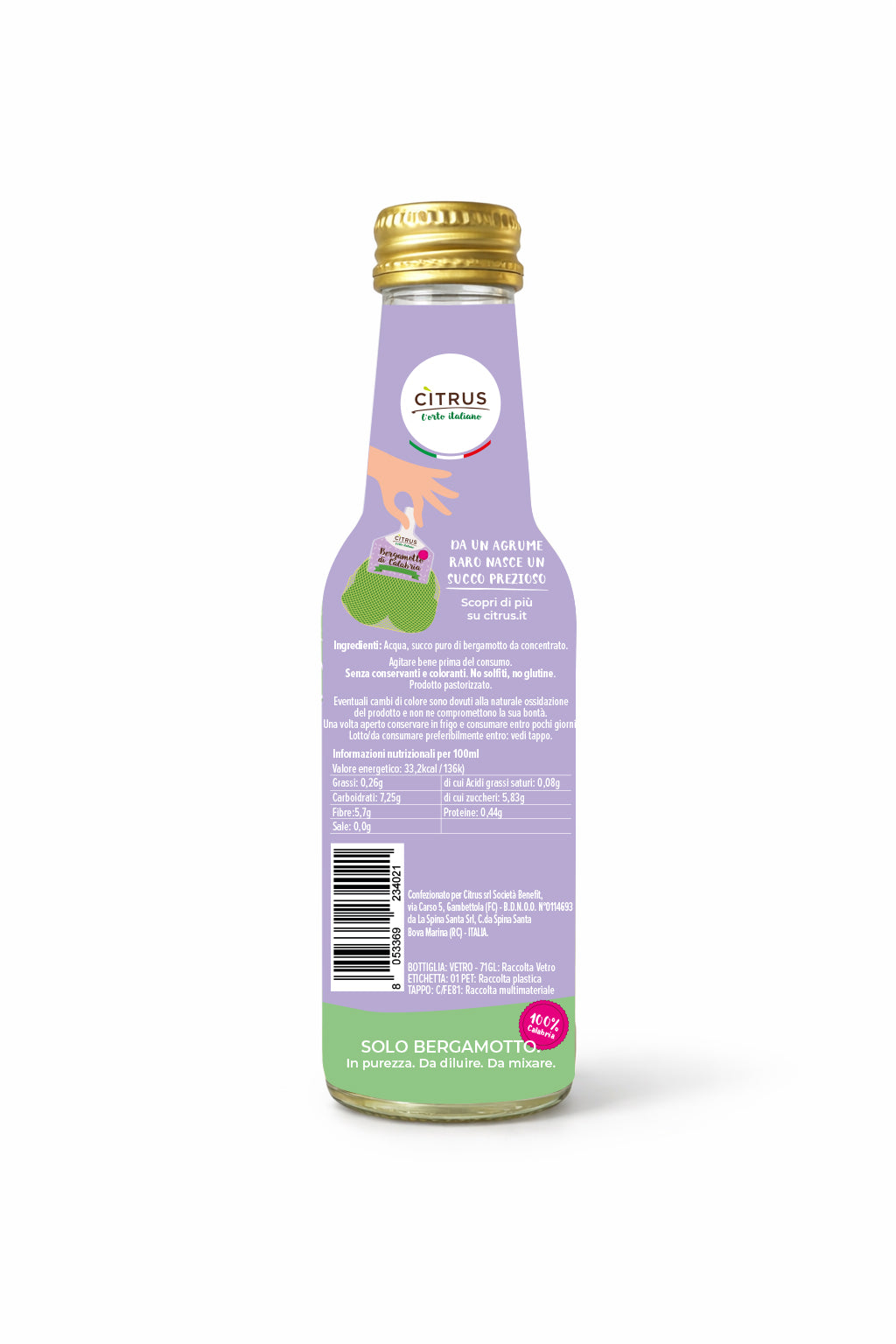 Succo di bergamotto di Calabria