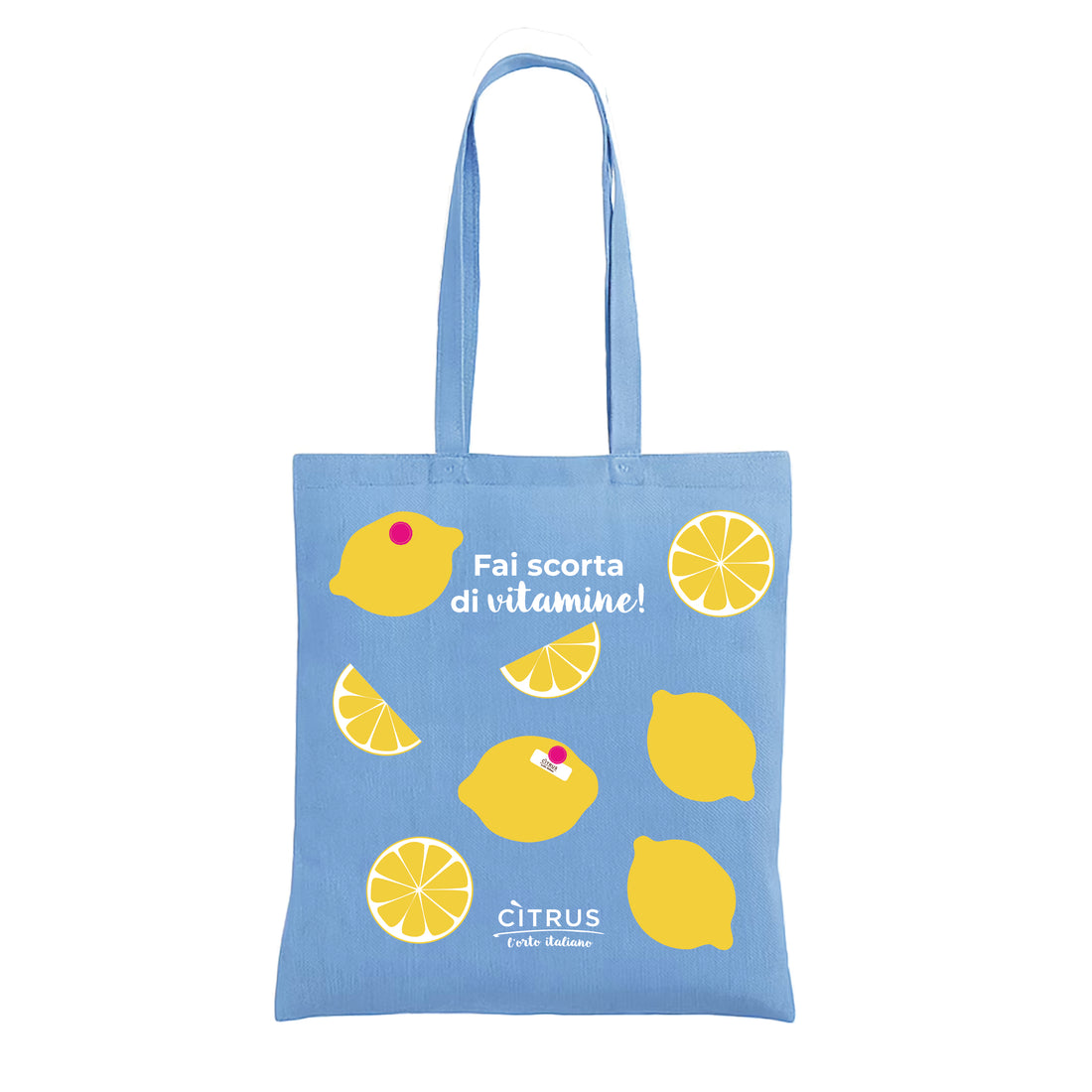 BORSA IN TELA AZZURRA