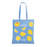 BORSA IN TELA AZZURRA